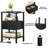 3-Tier Nightstand with Charging Station & USB Ports(Set of 2)