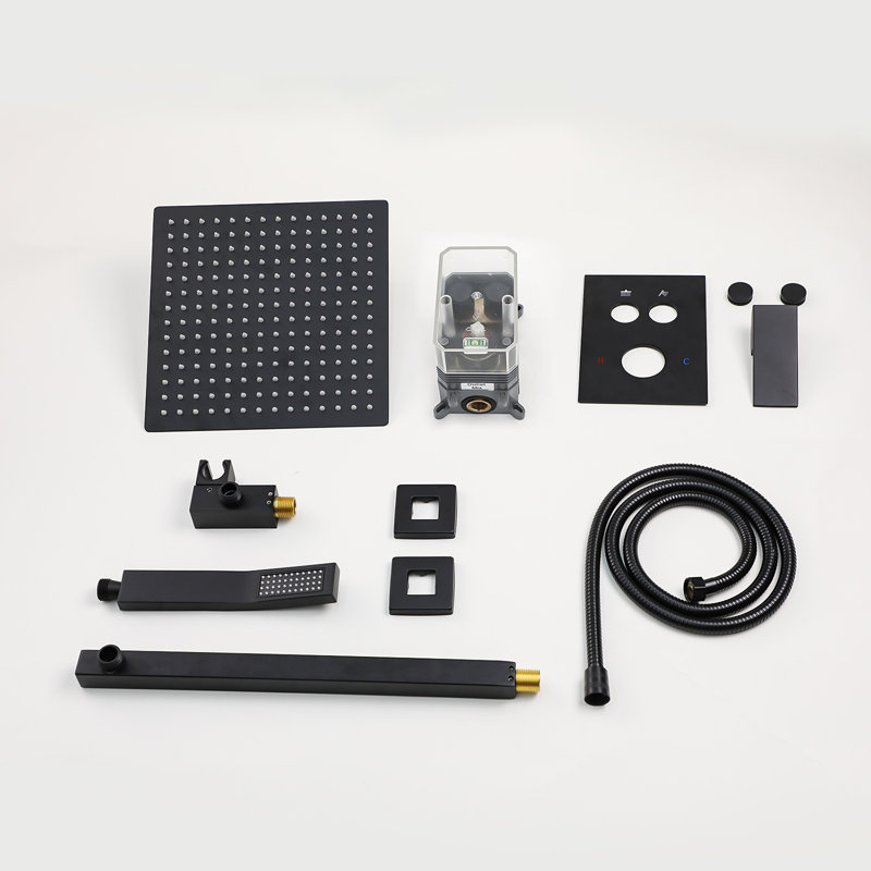 2-Function High-Pressure Rainfall Shower System, Tub Faucet Set
