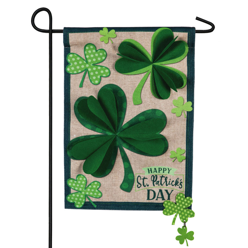 Drapeau de jardin en toile jute 2 côtés Taie décorativerocks