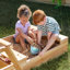 Table de pique-nique en bois 2 en 1 avec bac à sable et parasol Teamson Kids Sorrento