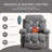 Swinging Recliner Massage Heated Sofa, w'USB And 2 Cup Holders In Side Pockets-380566389