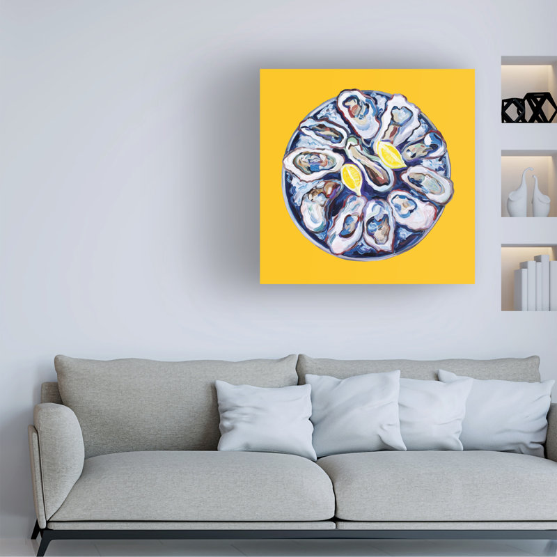 Art sur toile jaune Alice Straker