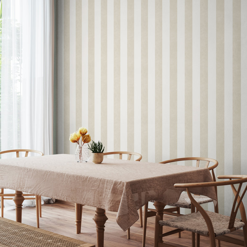 Textured Stripe - Linen & Ivory