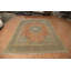 Orange Wool Floral Traditional Large Rug 10x14
