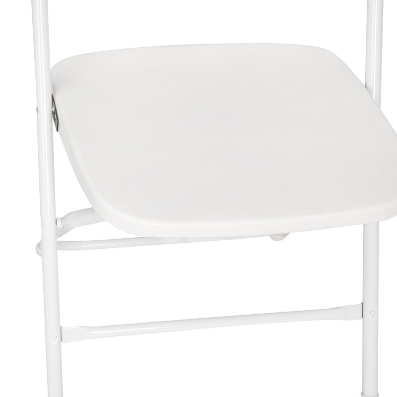 Chaises pliantes en plastique Armando, Blanc