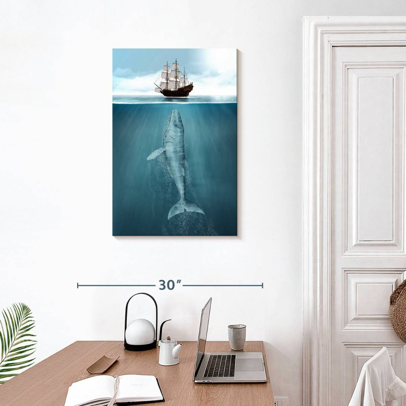 Brampt Large Whale, 30" H x 20" W