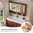 35.83"Solid + Manufactured Wood Bathroom Washbasin Vanity With a Mirror Cabinet-2089298519