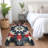 Machine Washable Indoor/Outdoor Xhevrie Navy Rug-1398099515
