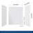 60" W x 32" D Matte White SMC 3-Piece Bathtub Shower Wall Panel Surround Set-128785769