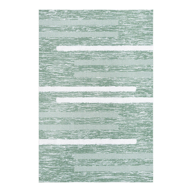 Jermeka Performance Cotton Geometric Indoor Rug, Rectangle 5'3" x 8'