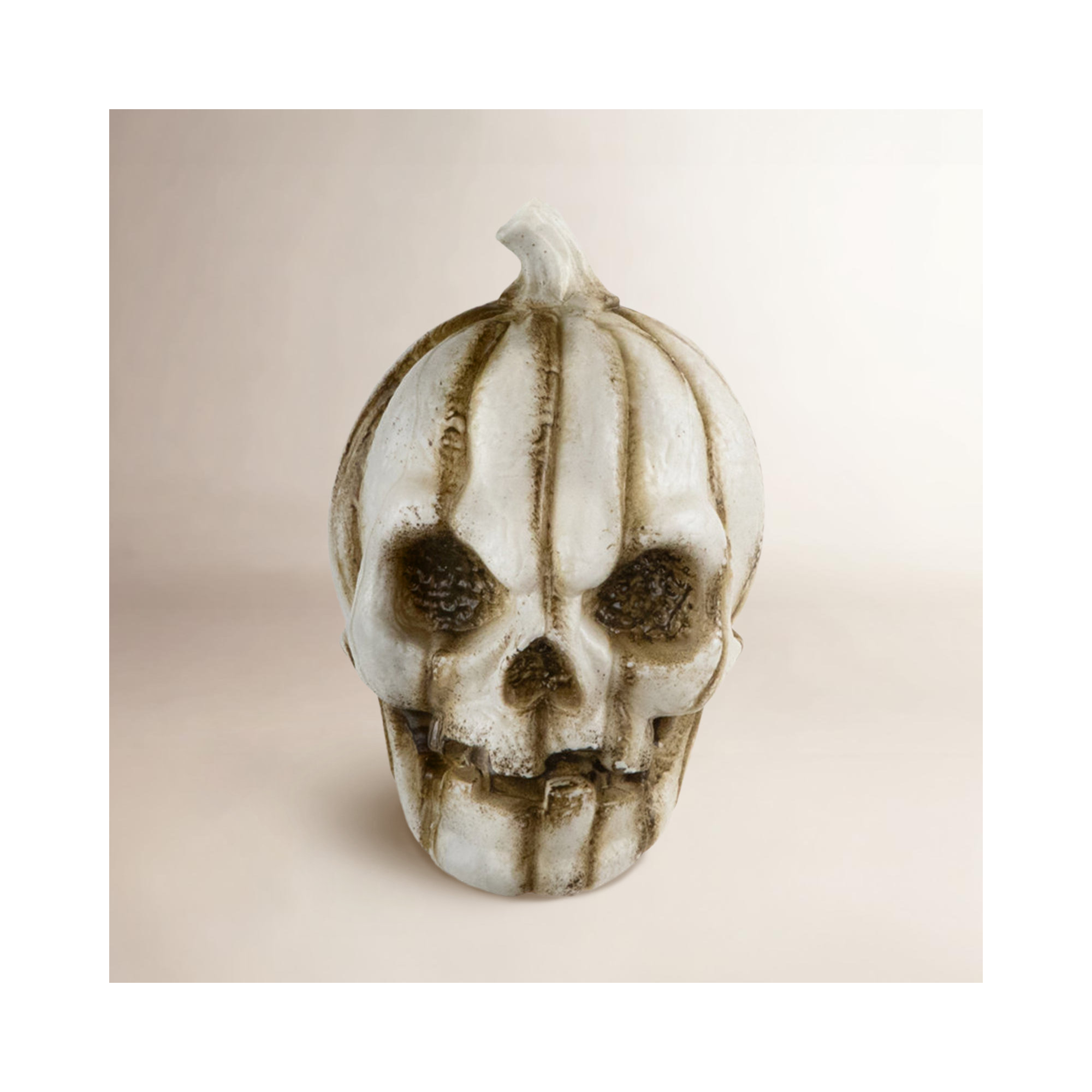 Bag Of Mini Pumpkin Head Skulls Halloween Decorations - 3" - Set Of 6
