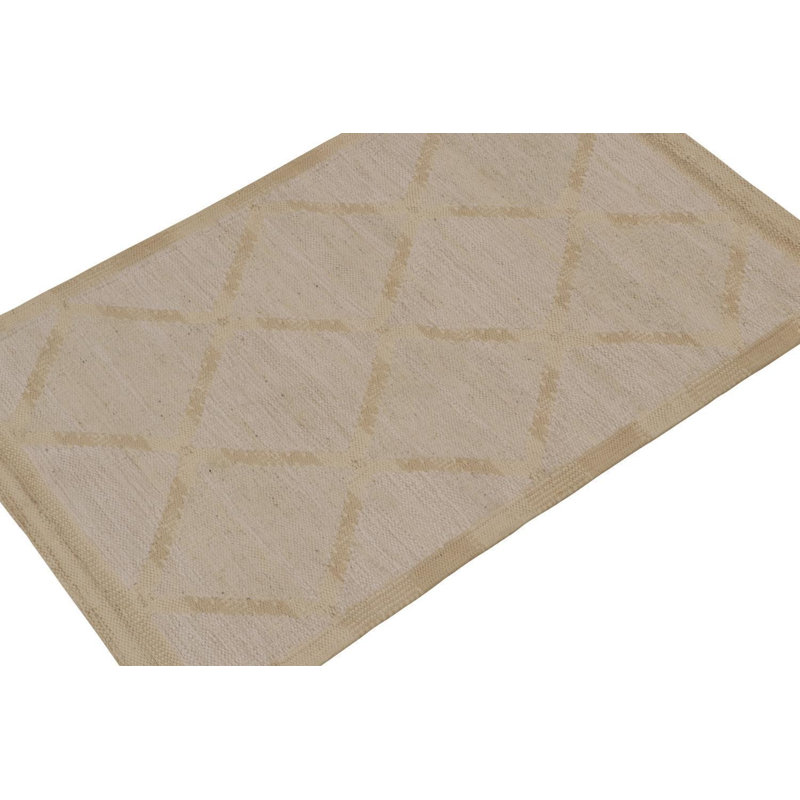 Scandinavian Wool Geometric Area Rug, Rectangle 5' x 8'