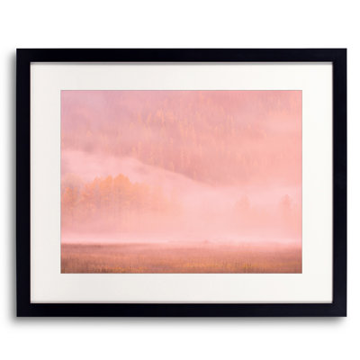 Foggy Autumn Light On Mountain Print by Bruce Heinemann