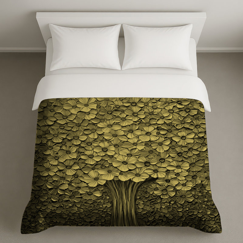 Housses de couette Golden Floral Tree, Grand lit