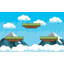 Murale pelez et collez de qualité supérieure - Pixel Mountains-1970334035