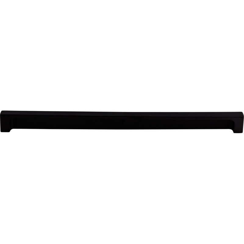 Modern Metro Finger Pull, Flat Black, 12" Center to Center