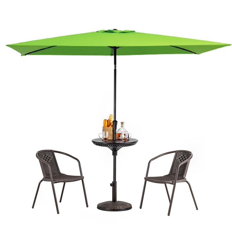 Parasol de patio avec table