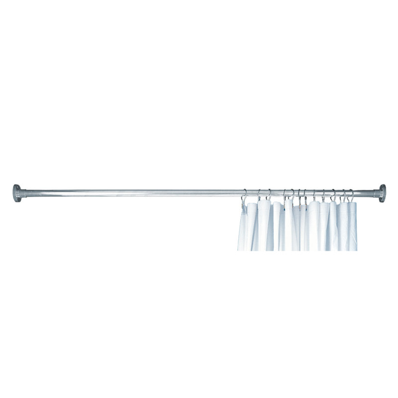 Enceinte avec ensemble tringle de douche et laiton massif par Strom Living, Chrome chrome