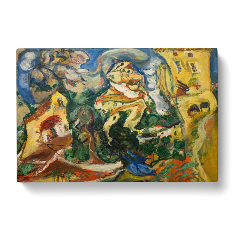 The Village by Chaim Soutine - Wrapped Canvas Painting, 50cm H x 76cm W x 3cm D