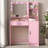 Vanity Desk With Mirror & Light-2118454467