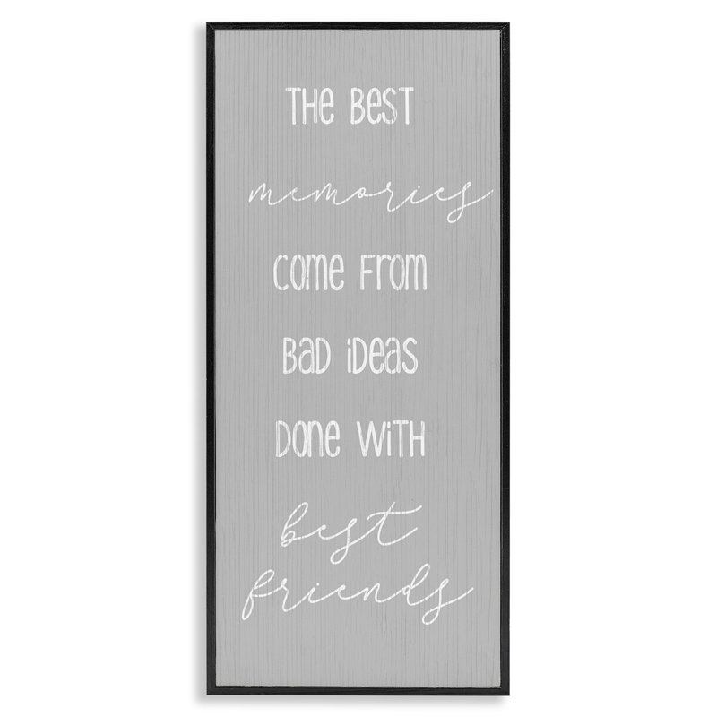 «Bad Ideas with Friends», estampe numérique par Lil 'Rue, Giclée encadrée noir minuit, H 24 po x l 10 po