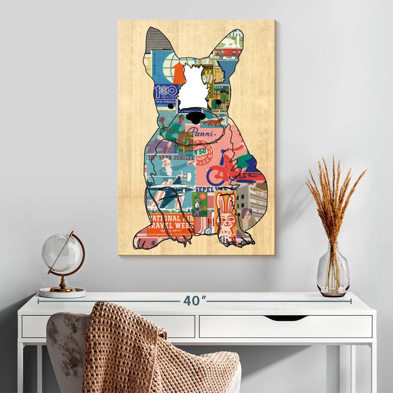 Chiot Brampt collage mignon, H 30 po x l 20 po