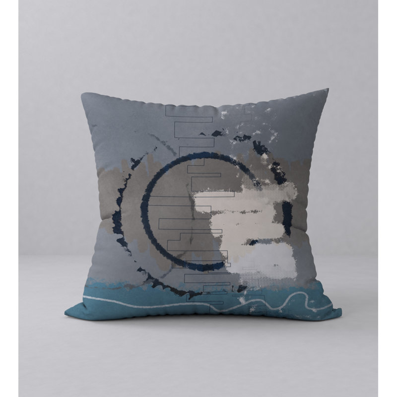 Outlasts Abstract Reversible Throw Pillow, 24" x 24"