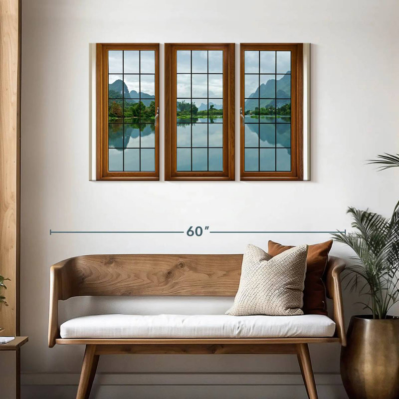 Lilie Window Pane, 28" H x 45" W