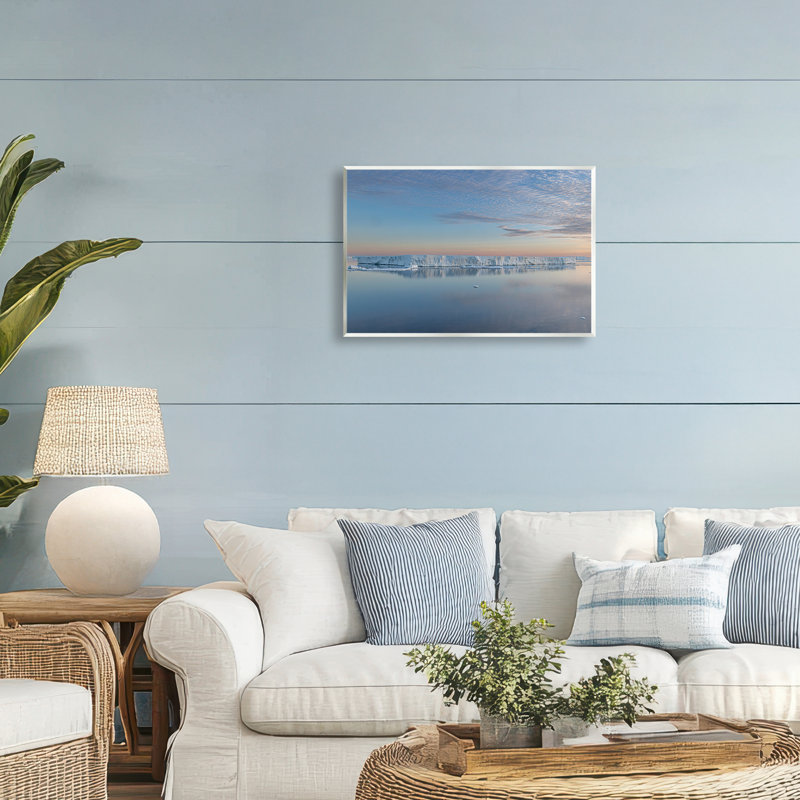 Iceberg Ocean Reflection Wall Plaque, design by Richard Silver, 13" H x 19" W