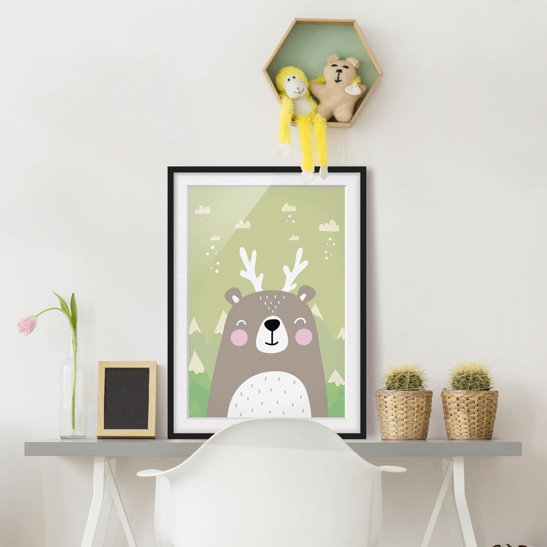 Gerahmtes Poster Wolpertinger Bears