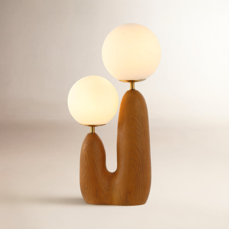 Lampe fantaisie Ilsa, Brun