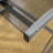 L-Shaped Glass Top Metal Base Computer Desk-1770100489