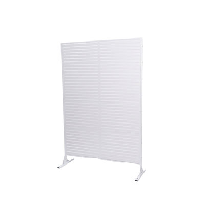 Freestanding Slatted Patio Divider Fence