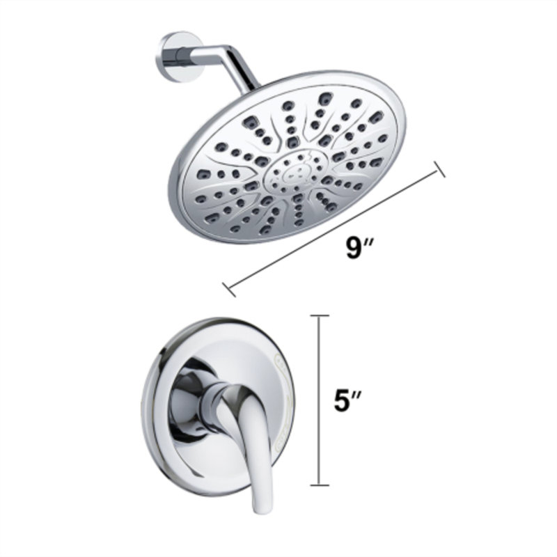 Pomme de douche fixe 1,75 GPM GPM