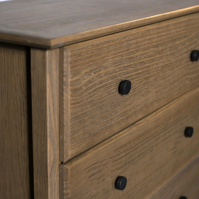 Commode 5 tiroirs Greenport, Hickory brossé