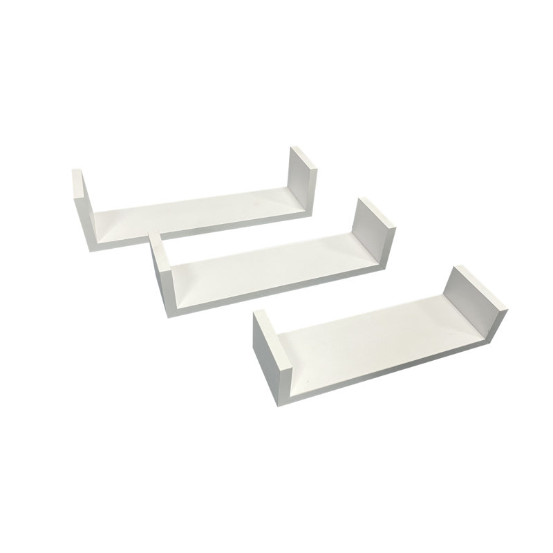 Tablette flottante 3 pièces Kuddusi, Blanc