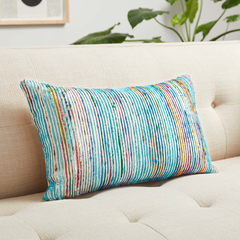 Coussin Hippocrates, Bleu/Multi, Pillow Cover Only - No Insert