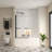 Bath Tub Shower Screen 3458 With Tempered Glass And Towel Bar - Matte Black For Bathroom 180 Degrees Pivot Door Seal Strip To Leaks Product 1/4" Enclosure Socket Holder Bracket-121479040