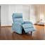 Fauteuil inclinable et pivotant en cuir bleu Premium de qualité supérieure - Rotation à 360 ° - Inclinaison à 155 ° - Structure en bois massif?