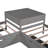 Conjoined L-shaped Platform Bed with Trundle and Drawers-324169607