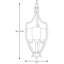 Luminaire suspendu géométrique 3 lumières lanterne Charleston-21228468