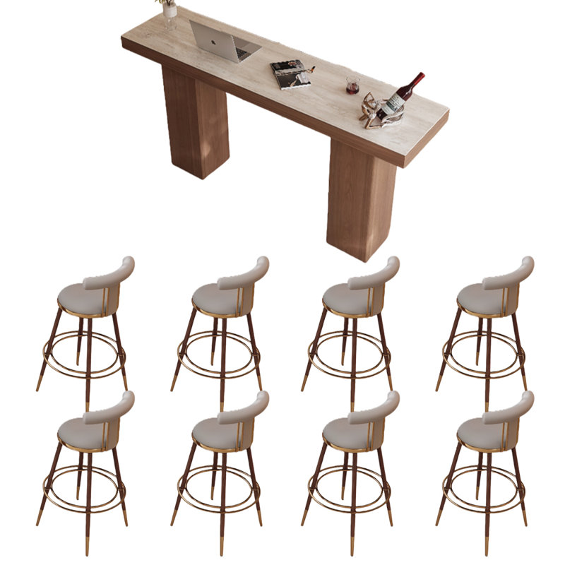 Jeske, H 39,3 po x L 94,4 po x l 19,6 po, Table, 8 Chair