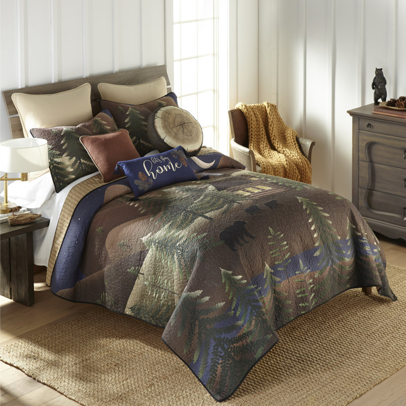 Quilted Quilt Set, Queen Quilt + 2 standard Shams