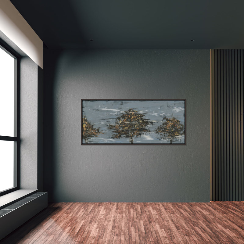 «Hazy Days II» par Victor Ryan - Peinture sur toile, Verre, H 25,75 po x l 58,75 po