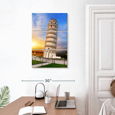 Lilie Tower Of Pisa At Sunset