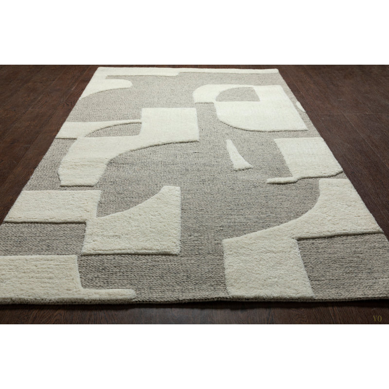 Tapis en laine touffeté à la main Eva Maverick, Rectangulaire 8 pi x 10 pi