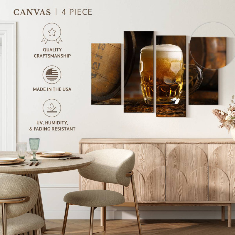 Yarlin Rustic Beer Glass, 48" H x 75" W