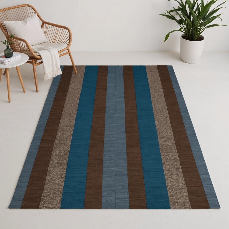 Tapis intérieur / extérieur noir à carreaux, Rectangulaire 3 pi x 5 pi