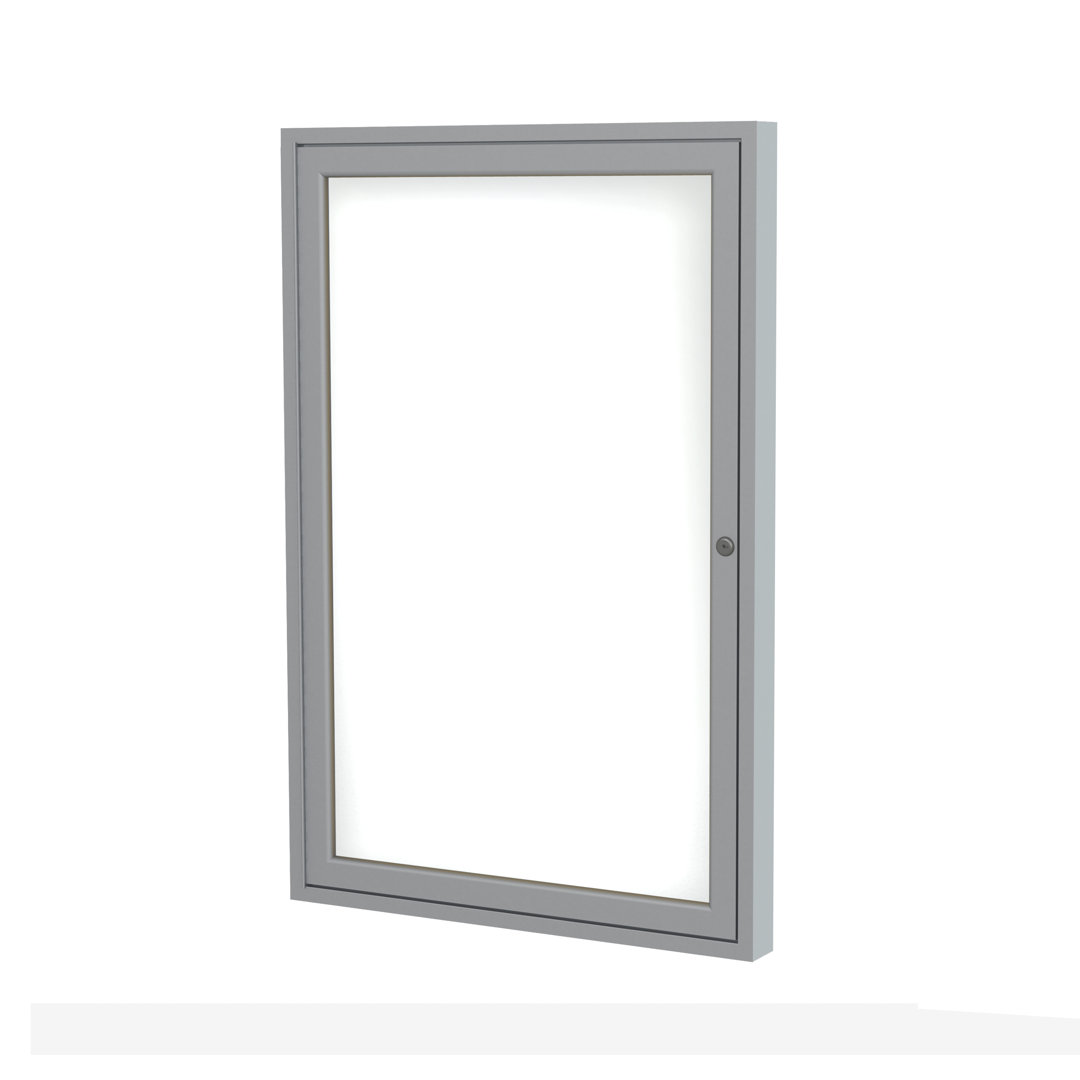 Enclosed White Board Enclosed Cabinet Magnetic Whiteboard Ghent 