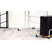 Mobile Computer Desk Workstation, Rolling Laptop Standing Table with Monitor Shelf and Host Rack-82396207